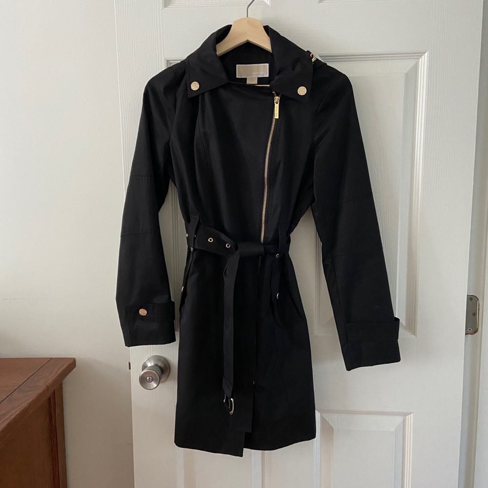Michael Kors black trench coat